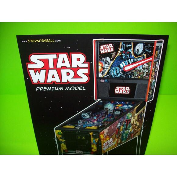Star Wars Premium Pinball FLYER Comic Book Art Model Original Space Age Sci-Fi - Picture 5 of 7